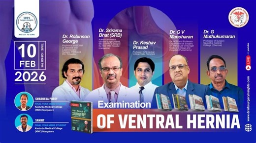 Examination of Ventral Hernia | SRB Surgery Insights | Live | Dr. Srirama Bhat (SRB)