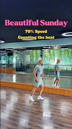 Counting the beat | Beautiful Sunday | Line Dance | Dance Fitness with An Le cover