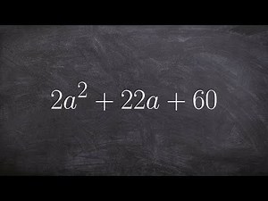 Factoring a trinomial twice, first with the GCF
