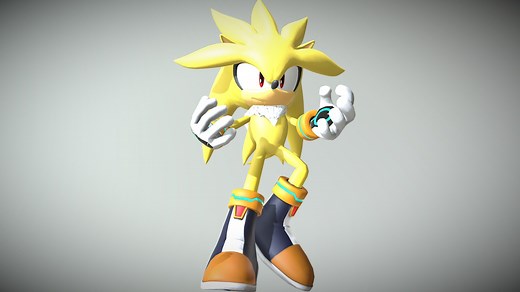 Super Silver The Hedgehog - Download Free 3D model by HiddenMatrixYT
