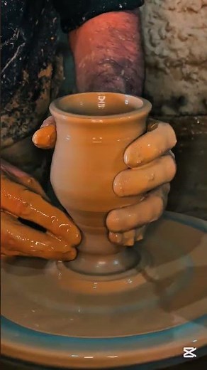 صناعة كأس فخار يدوي|Relaxing Pottery Making 😍