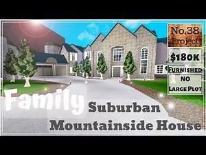 Roblox | BLOXBURG: Family Suburban Mountainside House (Speedbuild) (NO Large Plot)