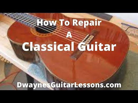 Classical Guitar Repair. Nut, Tuning Keys, Saddle & Restring.