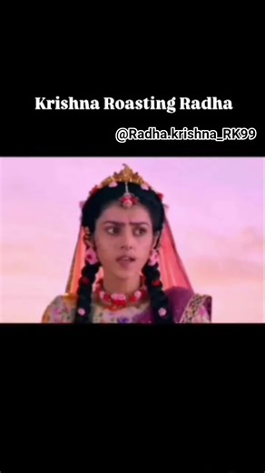 Krishna’s playful roasting + Radha’s cute anger = pure love 💙🦚🪄#divinelove❤️‍🔥🥀 #radhakrishnalove 💞🌿