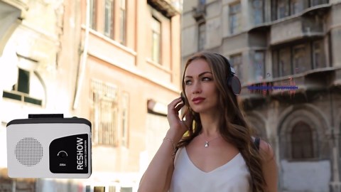 Reshow Walkman Cassette Player, Portable Recorder, Audio Cassette to Digital Converter, Noise Reduction