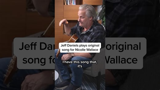 Jeff Daniels plays original song for Nicolle Wallace - Main Stream Videos