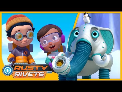 Rusty Rescues a Penguin | Rusty Rivets | Cartoons for Kids