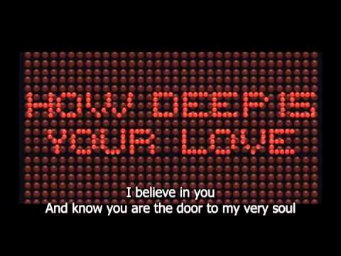 ~ TAKE THAT - How Deep Is Your Love With Lyrics ~