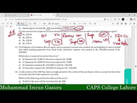Lecture # 7 Correction of Error PRC FOA