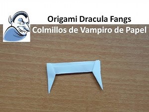 Origami Easy Teeth Fangs👄, DIY Custome Crafts - Colmillos fáciles de Papel Disfraz Dientes Dracula