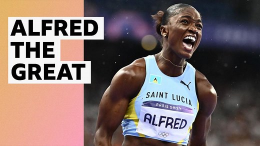 Paris 2024 Olympics athletics video: Julien Alfred wins 100m gold