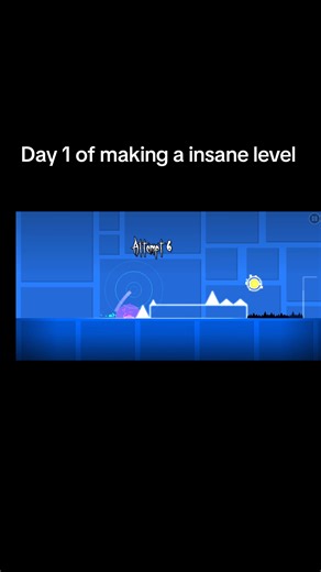 Creating an Insane Level in Geometry Dash: Day 1