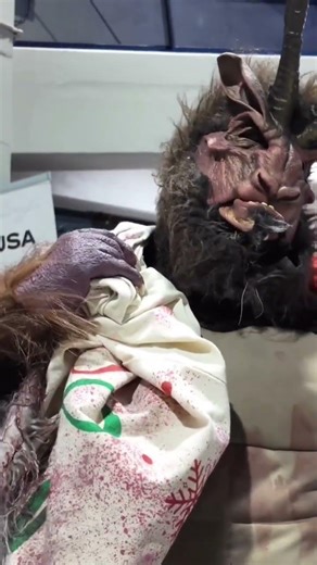 Krampus is having children for lunch