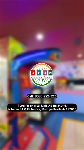 @xfungameszone : 8085-222- 220 👍 📍3rd Floor, C-21 Mall, AB Rd, P.U-4, Scheme 54 PU4, Indore, Madhya Pradesh 452010 🎉 Birthday Party ka Maja Ab X Fun Game Zone Mein! 🎮 Ab celebration ho aur masti na ho, aisa kaise! ✨ Birthday Party par 50% OFF Decoration Absolutely FREE! 🎳 Bowling me group booking par bhi minimum 50% off! Aur sabse khaas — 👾 360° VR, Flying Car, Train Coaster, Human Catcher, Scary House, Cricket aur 50 video games ek hi jagah! | Indore Meri Jaan