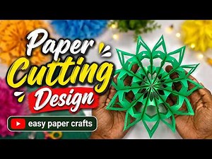 How to Make a Perfect 3D Paper Snowflake ❄️ DIY Easy Paper Snowflake Cutting Tutorial For Christmas