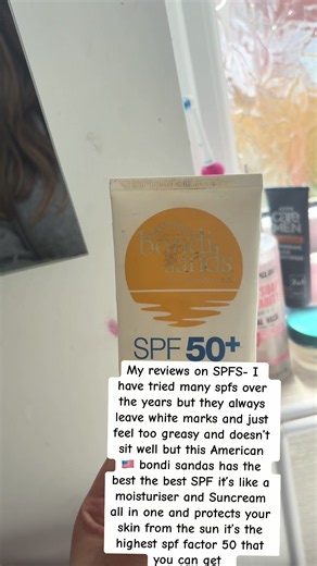 Bondi sands has to be one my most favourite SPF 50 its gives me full protection from the sun and doesn’t leave my skin feeling heavy and greasy it’s very lightweight and doesn’t leave colour like a lot of other spfs leave white marks. #sunscreen#spf#skinprotection#skincare#beauty