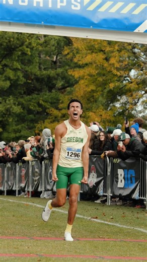 Big Ten Conference on Instagram: "A scary good race 閭 The 2025 #B1G Cross Country Men's Individual Champion is Abdel Laadjel  #B1GXC x @oregontf"