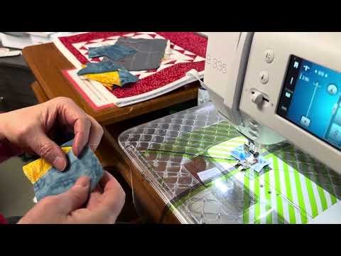 “How to days” flying geese Flip n sew with complementary tool Clearly Perfect Angles