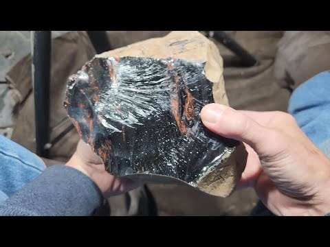 2015 - Large Obsidian Block #flintknapping