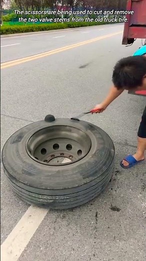 Tire Valve Stem Removal.