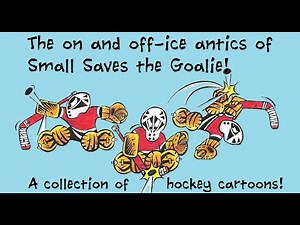 Funny Hockey Goalie Cartoons with Small Saves the Goaltender