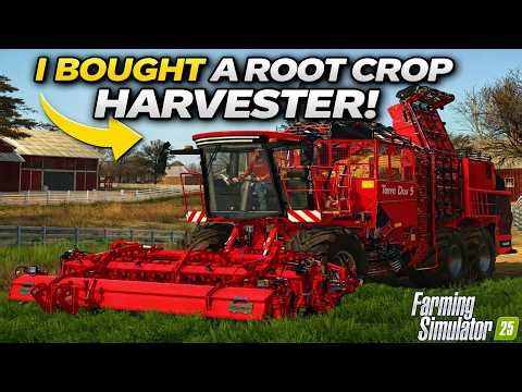 👉 I BOUGHT A $500K HARVESTER FOR CARROTS! 🥕🚜 | New American | EP 31 | Farming Simulator 25