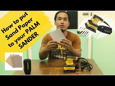 Stanley Palm Sander How to change Sand Paper