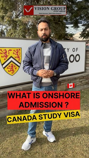 What is Onshore Admission - Canada 🇨🇦 Study Visa Visit Vision Group Brampton Office Book Your Appointment Call 1 (647) 918-9612 #Vision to Reality !! Visit - Ludhiana | Patiala | Chandigarh | Kurukshetra #admissionweek #canada🇨🇦 #uk #usa #canadaspouse #workpermit #visionstudygroup😊✌️ #hanishuppal #canadá #canadalife #sds #palletter #onshore #ielts #pte #luhdiana #punjab #haryana #chandigarh #spousevisa #master | Vision Group