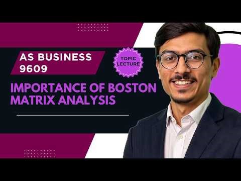AS Business 9609 | Importance of Boston Matrix Explained | Benefits & Drawbacks (BCG Matrix)