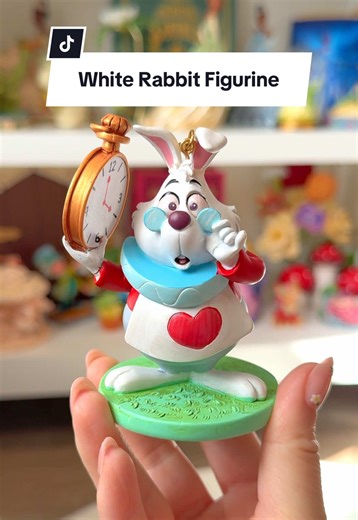 Oh Mr. Rabbit 🐇⏰🐛🍄🦋 I've been searching for a White Rabbit figurine for my Alice in wonderland collection and could never find the right one until I found this ornament on Mercari! I think it fits so perfectly! #aliceinwonderland #disneycollection #disneycollector #disney #fyp