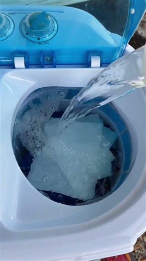I borrowed a fellow campers portable washer/spinner and was hooked.