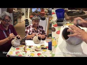 Native American pottery making demonstration by Elizabeth & Marcellus Medina