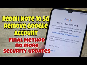 Xiaomi Redmi Note 10 5G (M2103K19G). Remove Google Account, Bypass FRP. Easy without PC.
