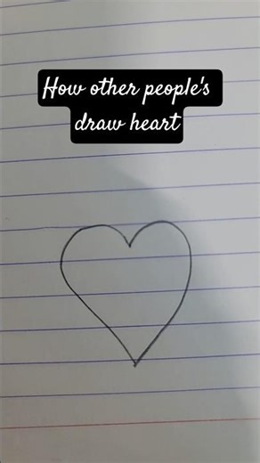 How others draw heart vs how an artist and a science student draw heart#shorts #drawing #cawb
