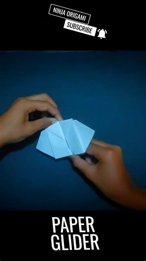 Smooth Fold Glider ✈️🌀 #NinjaOrigami