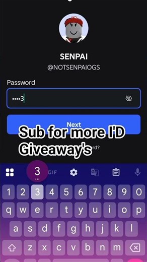 Free Roblox id Giveaway's SUBSCRIBE FOR MORE