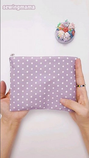 Easy and quick zipper pouch making