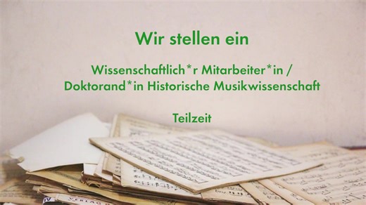#FRANZlehrt Historische Musikwissenschaft ist genau dein Fach? Du willst forschen, lehren, promovieren oder habilitieren? Dann bewirb dich jetzt! Bei uns sind gleich zwei Stellen frei, eine als wissenschaftliche*r Mitarbeiter*in in Vollzeit zur Habilitation und eine als wissenschaftliche*r Mitarbeiter*in/ Doktorand*in in Teilzeit. Die Ausschreibungen findet ihr hier: www.hfm-weimar.de/stellen | Hochschule für Musik FRANZ LISZT Weimar