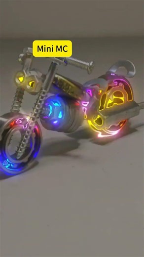 Tiny Motorcycle Made from Nuts & Bolts! Mini Metal Art Sculpture DIY