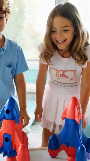 Blast off to imagination land! 🚀💫 #SpaceKid | Green Toys