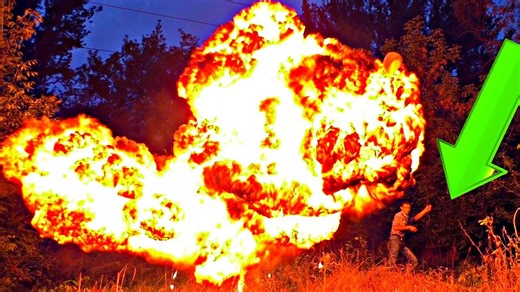 Giant acetylene balloon explosion! (ft. Mad Science)
