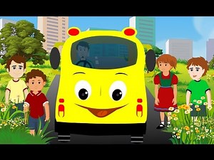Wheels On The Bus - Full Nursery Rhyme With Lyrics for Karaoke [HD1080P]