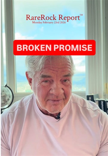 RARE ROCK REPORT — MONDAY, FEBRUARY 23, 2026 The biggest broken promise of all??? “A diamond is forever.” Let’s talk about it. There was a time — before Google, before AI before transparency — when the diamond industry thrived in what we call ‘the misinformation age’. A single commercial could shape global belief. “Shadows” didn’t just sell diamonds… it sold permanence. Emotion. Certainty. Promise. But here’s what you weren’t told. Laboratory-grown diamonds didn’t just appear out of nowhere in t