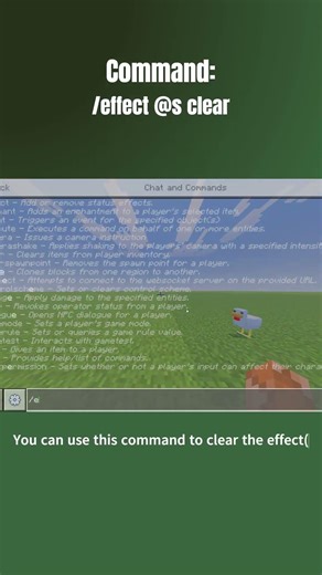 How to give effects using commands in Minecraft! #commandstutorial #minecraft