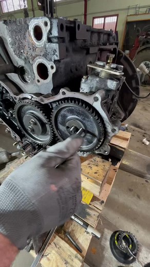 Engine Assembly Process in a Mechanical Workshop