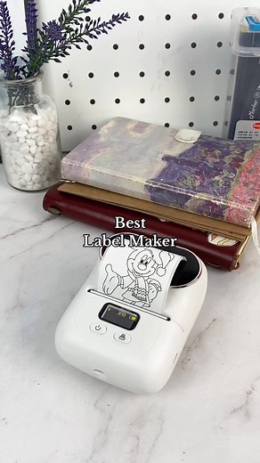 ASMR printing Disney stickes with Phomemo M110 label maker. #phomemo#phomemom110#phomemolabelmaker#labelmaker#disney#stickers#journaling#amazonmusthaves#asmr#viral #craft