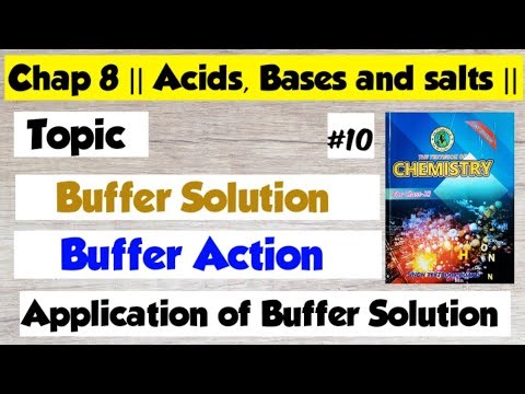 Buffer Solution | Buffer Action | Application || Chap 8 Acids, Bases and Salts || Class 11 Chemistry