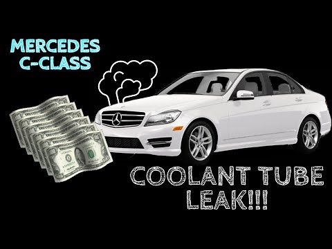 Mercedes C 250 Common Coolant leak. DIY fix. Must watch!!!
