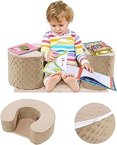 MABOZOO Children Activity Seat Cushion, Soft Foam Floor Seat for Play, Reading and Sensory Development, Plush Cushioned Play Seat for Kids