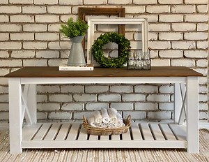 A Farmhouse Coffee Table with Plans from Ana White